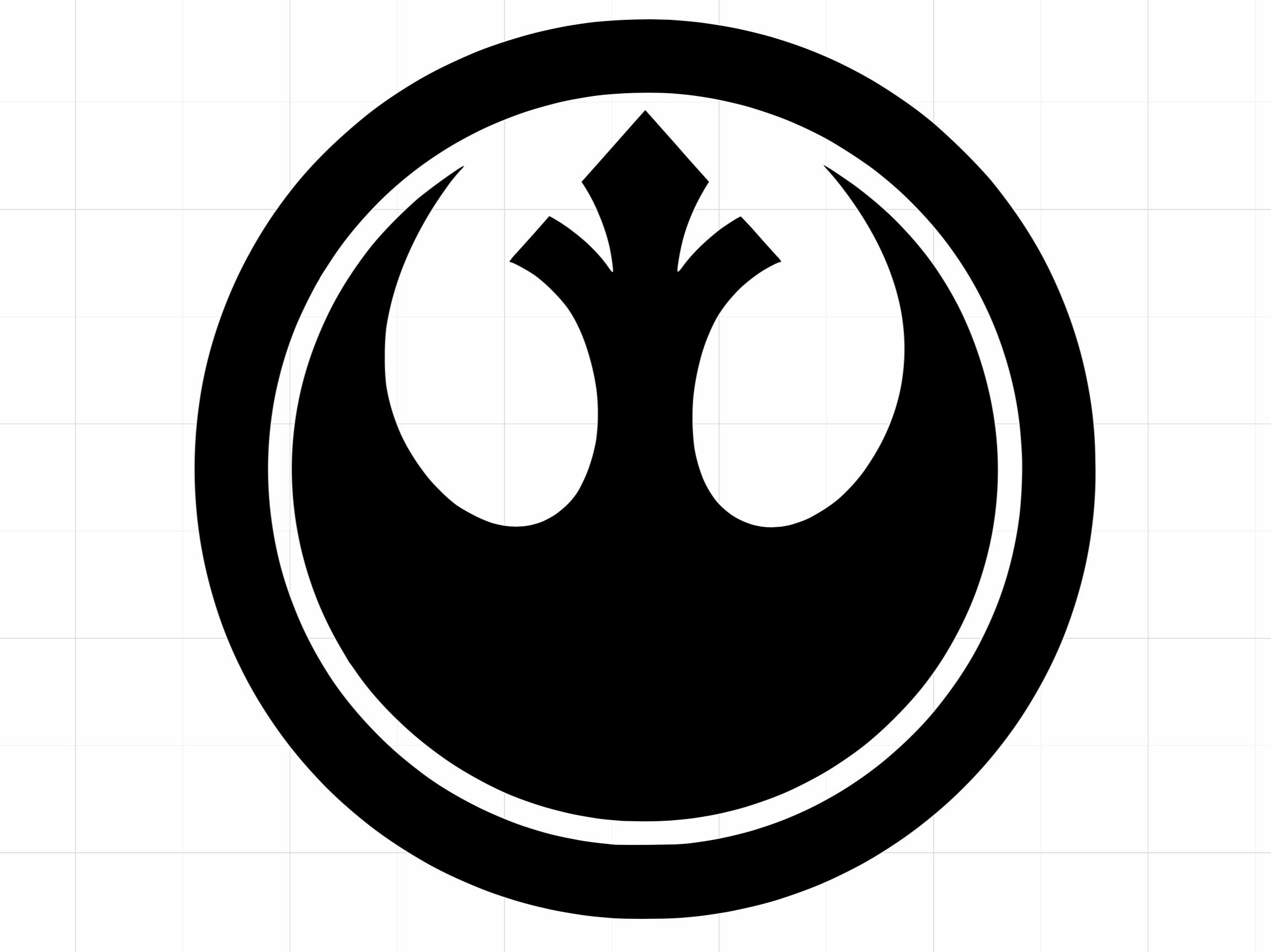 star wars rebellion logo car sticker star wars rebellion logo car sticker
