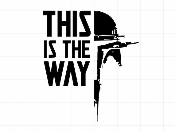 Mandalorian This is the Way Vinyl Decal Boba Fett Star Wars Autoruit Laptop Decal