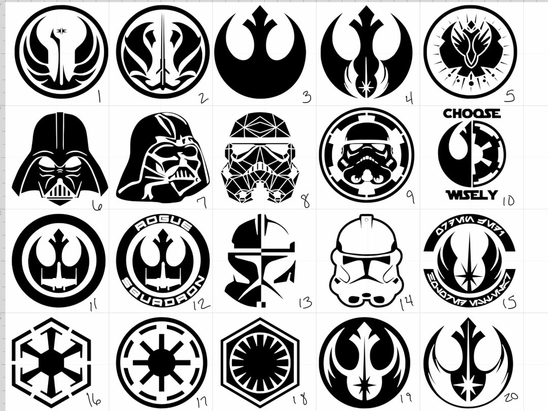 Star Wars Vinyl Decal Sticker Signs Door Car Window StarWars Symbols USA  Seller