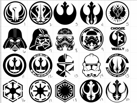 Star Wars Stormtrooper Logo Vinyl Aufkleber 
