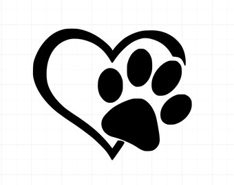 Love Pet Love Paw Vinyl Decal Car Window Sticker