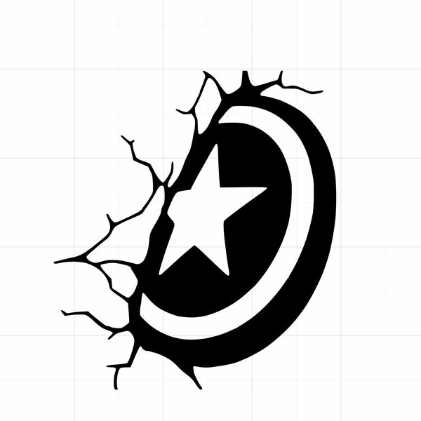 Avengers Captain America Shield Vinyl Decal