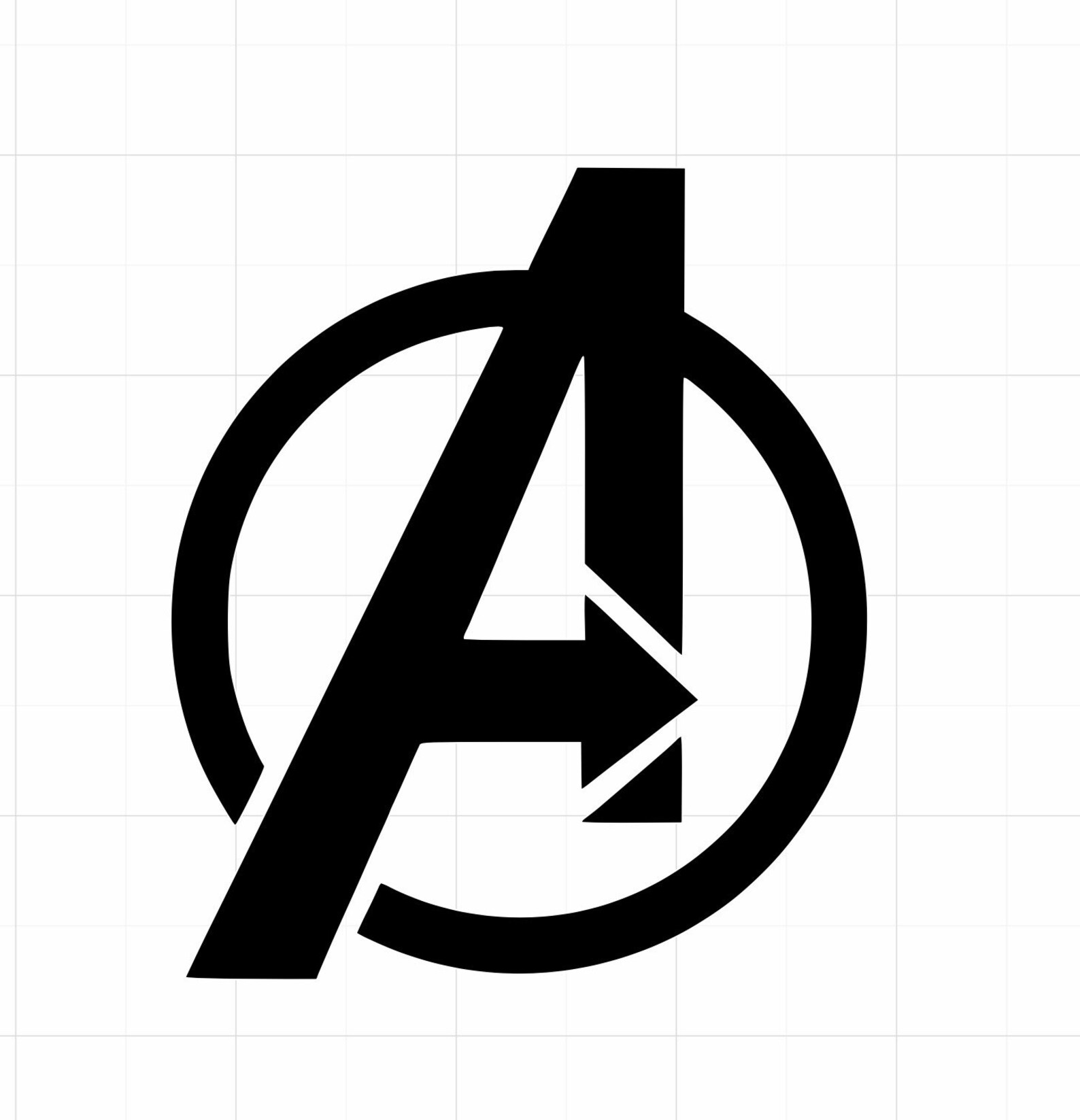 Avengers Logo Vinyl Decal Car Window Sticker Etsy