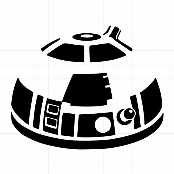 R2D2 Vinyl Decal R2D2 Head Vinyl Decal Star Wars Window Sticker