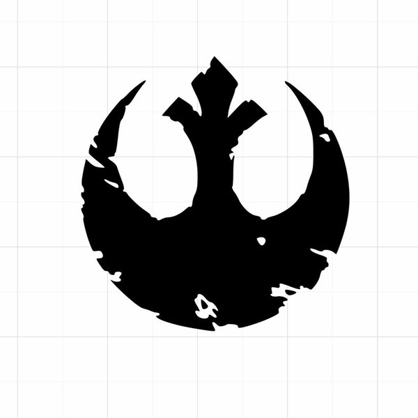 Star Wars rebel logo tattered