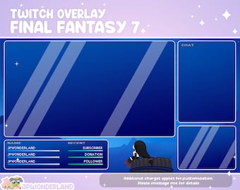 FF Tifa Twitch Overlay / FF7 / Süßes Tifa