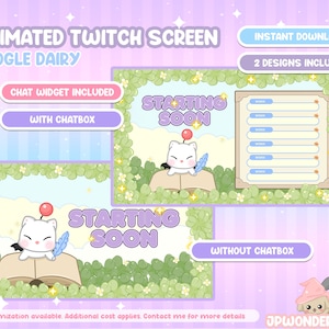 Animierte FF Moogle Twitch Screens / Ab sofort verfügbar / Danke fürs Anschauen / Chat Widget / Stream Screens