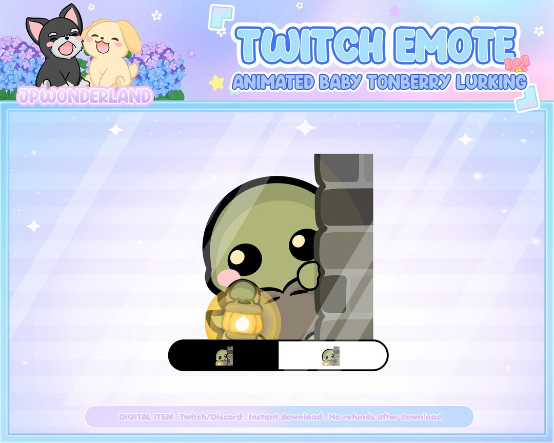 Animated Baby Tonberry Lurk Twitch Emote – Discord Emoji / Digital ...
