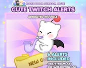 Unique Animated Twitch Alerts - FF Moogle/ FF Chibi / Stream Alert / Kawaii Moogle