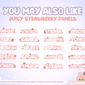 Sweet Strawberry Twitch Badges / Bit Badges / Sub Badges / Stream badges / Twitch Overlay image 4