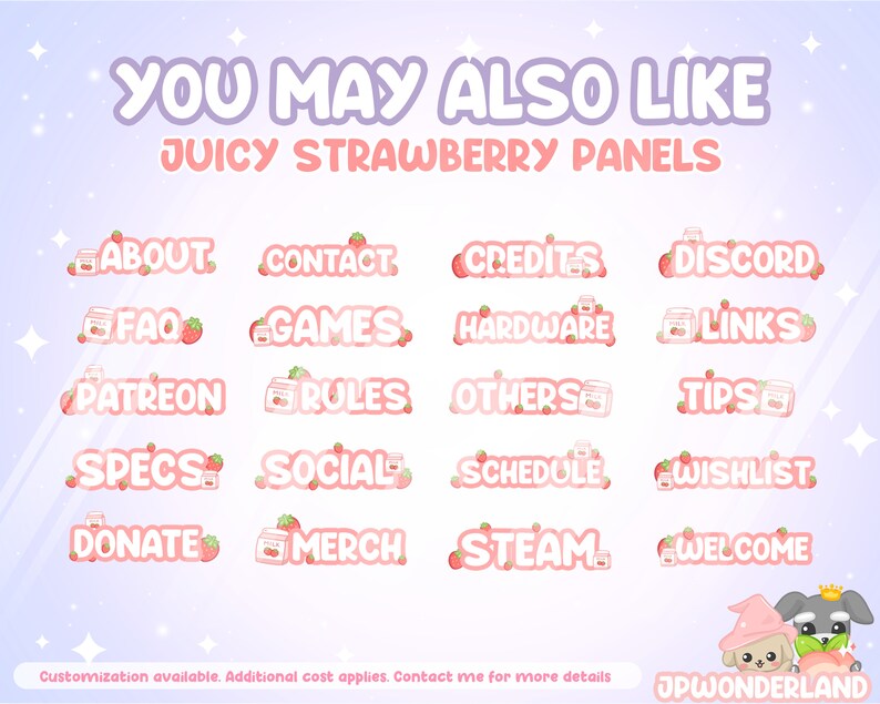 Sweet Strawberry Twitch Badges / Bit Badges / Sub Badges / Stream badges / Twitch Overlay image 4