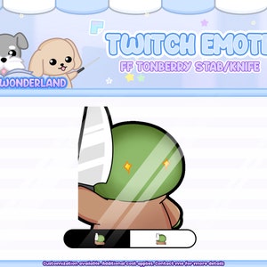 Animated FF Tonberry Twitch Emote - Stab/Knife / Twitch Overlay / Stream Emote / Discord Emotes