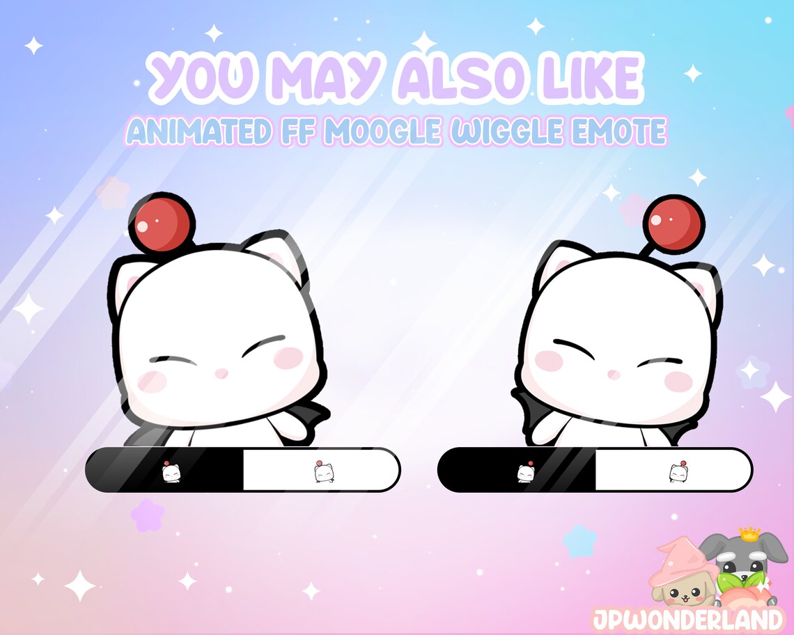 Animated FF Moogle Twitch Emote - Moogle Flying Away / Moogle Back ...