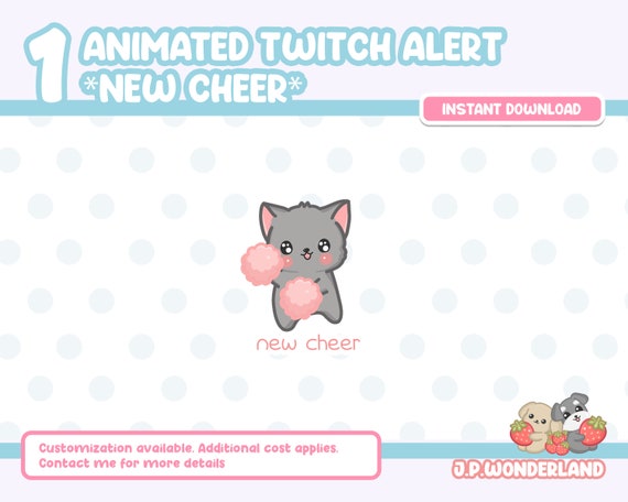 Animated Twitch Alert New Cheer Etsy Animated Twitch Alert New Cheer Etsy