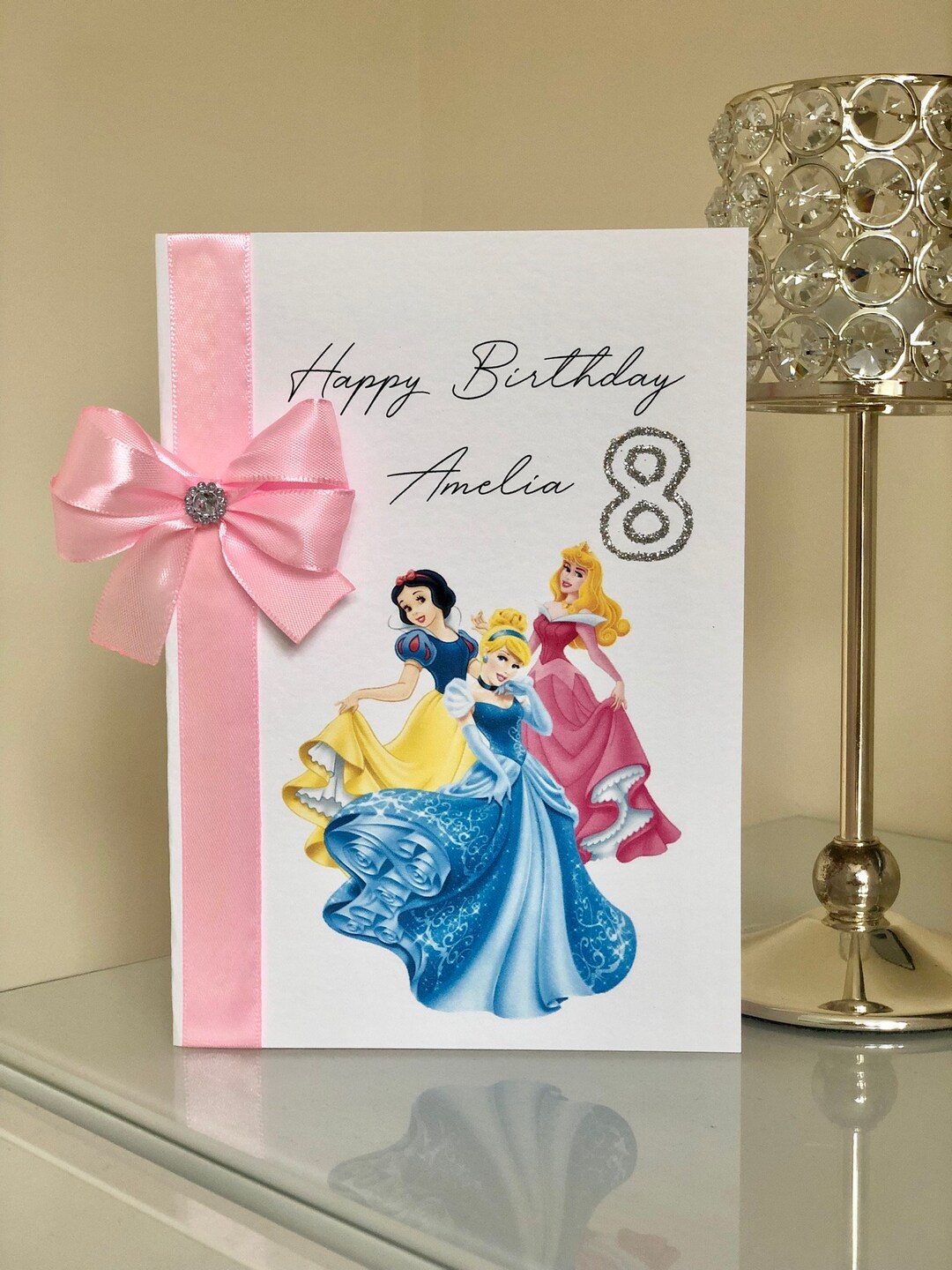 Personalised Disney Princess Birthday Card - Etsy