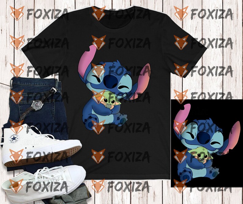 Download Stitch hug baby yoda SVG Png Sublimation design Digital | Etsy