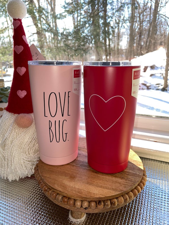 Valentines Tumbler With Cute Saying Insulated Tumbler Gift Idea for Her  Heart Love You Honey Travel Tumbler Cute Gift 