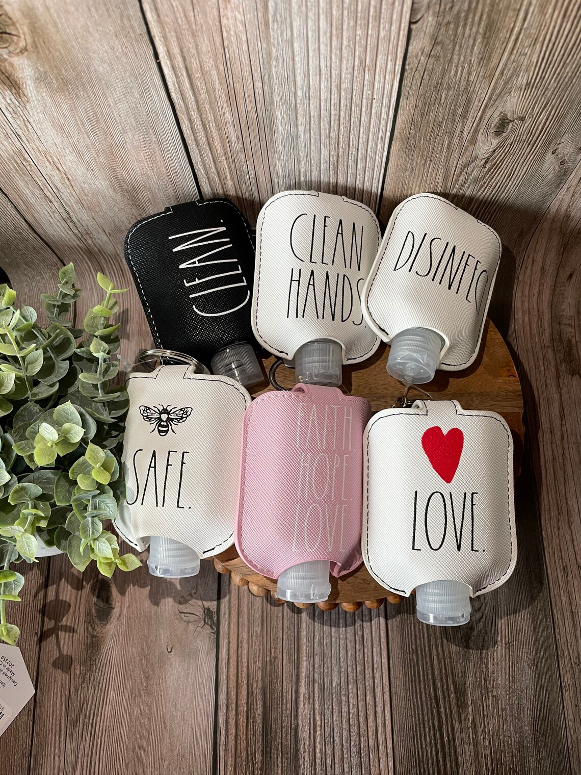 Hand sanitizer holder / bottle cover PU leather cover cute Etsy