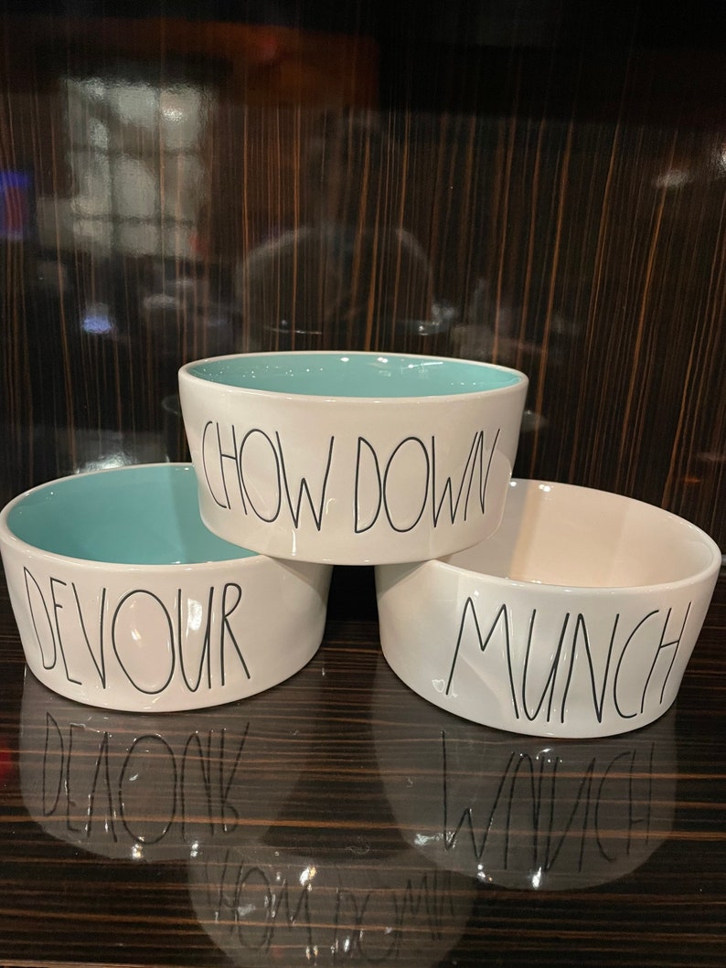 Rae Dunn Dog Bowl Extra Large Ceramic Bowl for Dogs Etsy