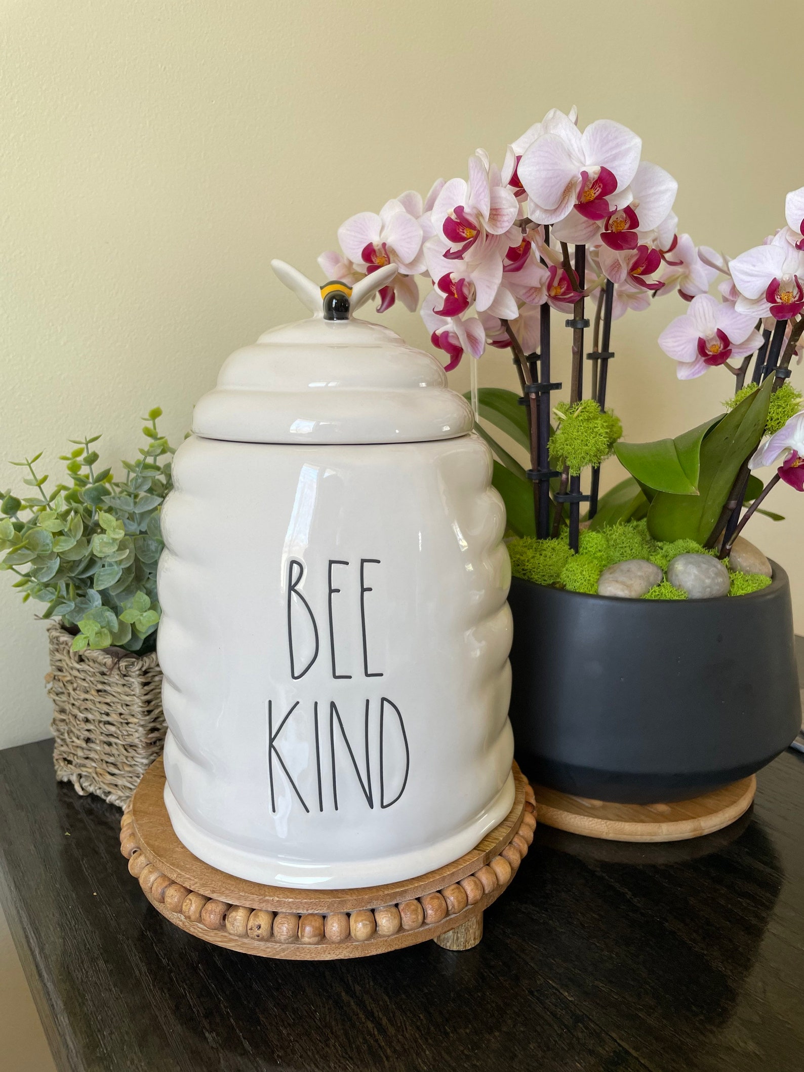 Rae Dunn BEE KIND Canister Bee Hive Shaped Large Bee Etsy