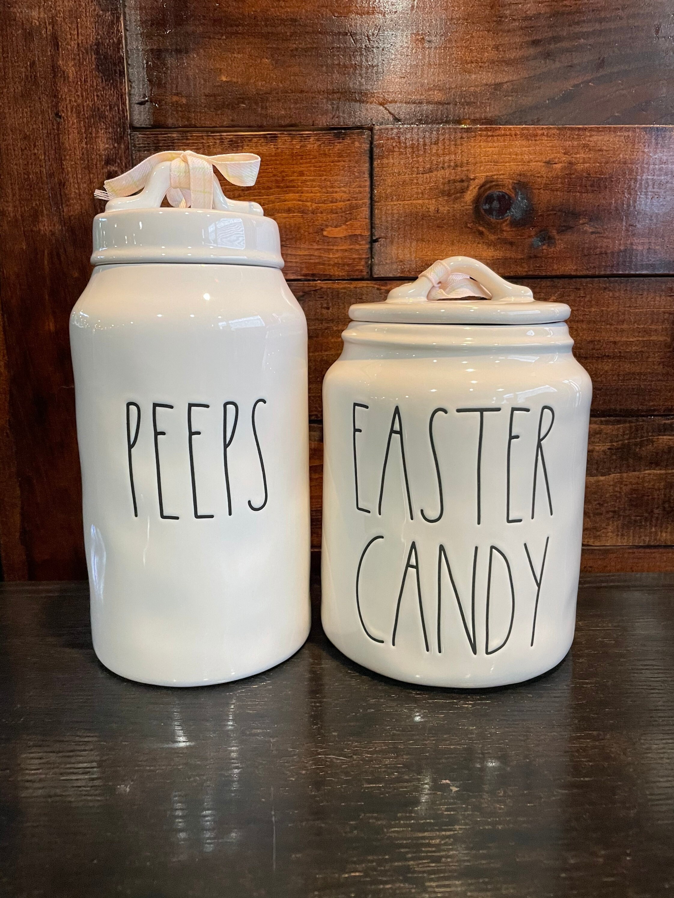 Rae Dunn Easter canister PEEPS canister Easter Candy Etsy