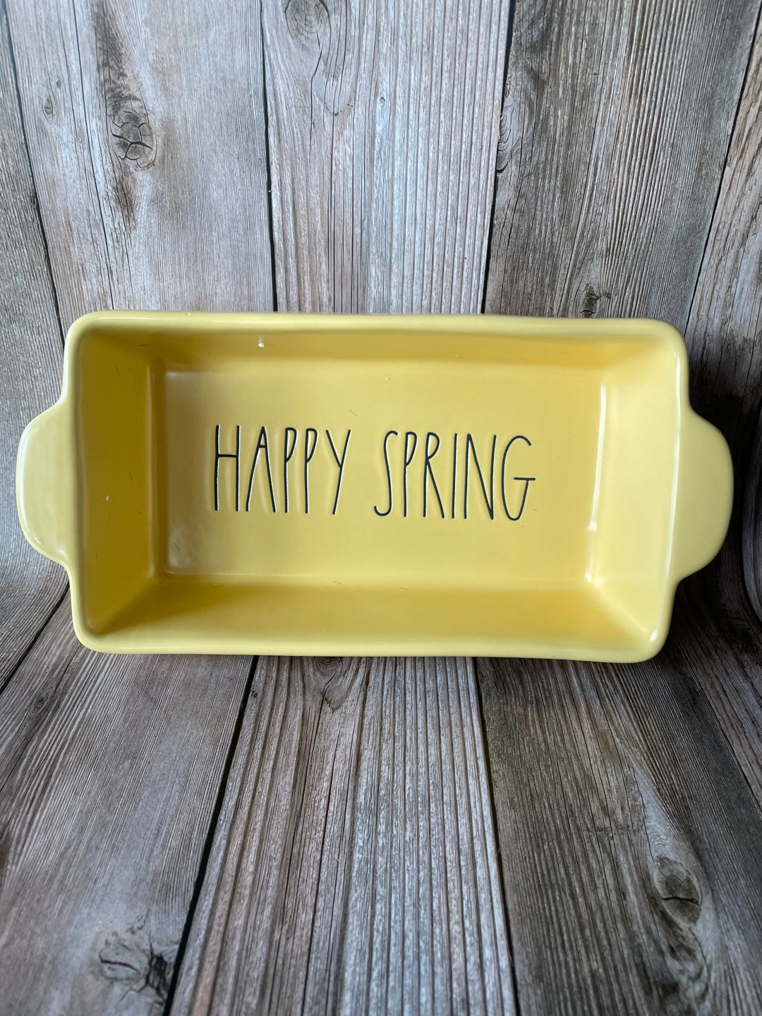Spring Box Dish Farm House Baking Dish - Spring Collection - Happy Spring Baking Dish ...