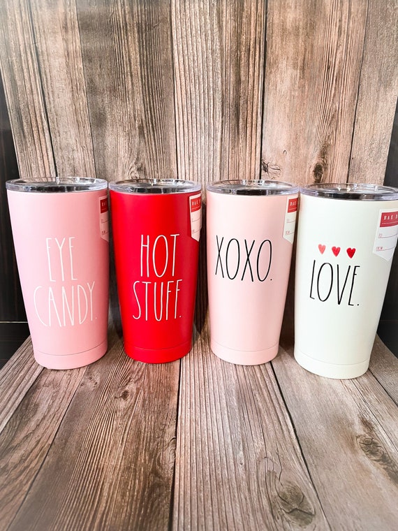 Valentines tumbler with cute saying - insulated tumbler - gift idea for her  - heart - love you - honey - travel tumbler - cute gift