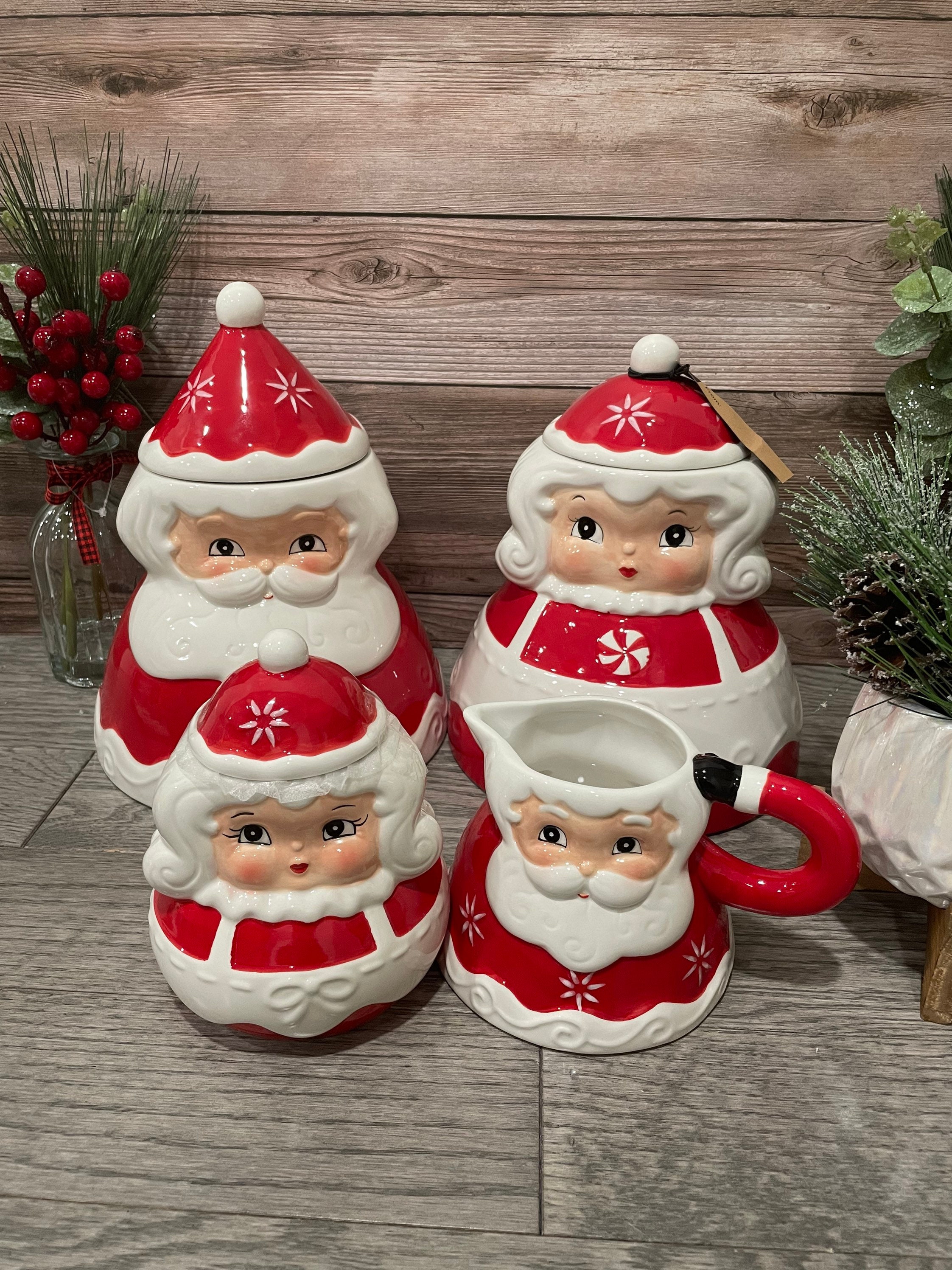 Johanna Parker Christmas Santa Claus and Mrs Santa Ceramic