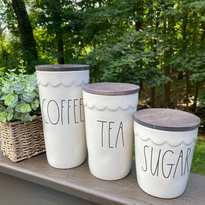 Jay Companies Farm House 3 Piece Canister Set