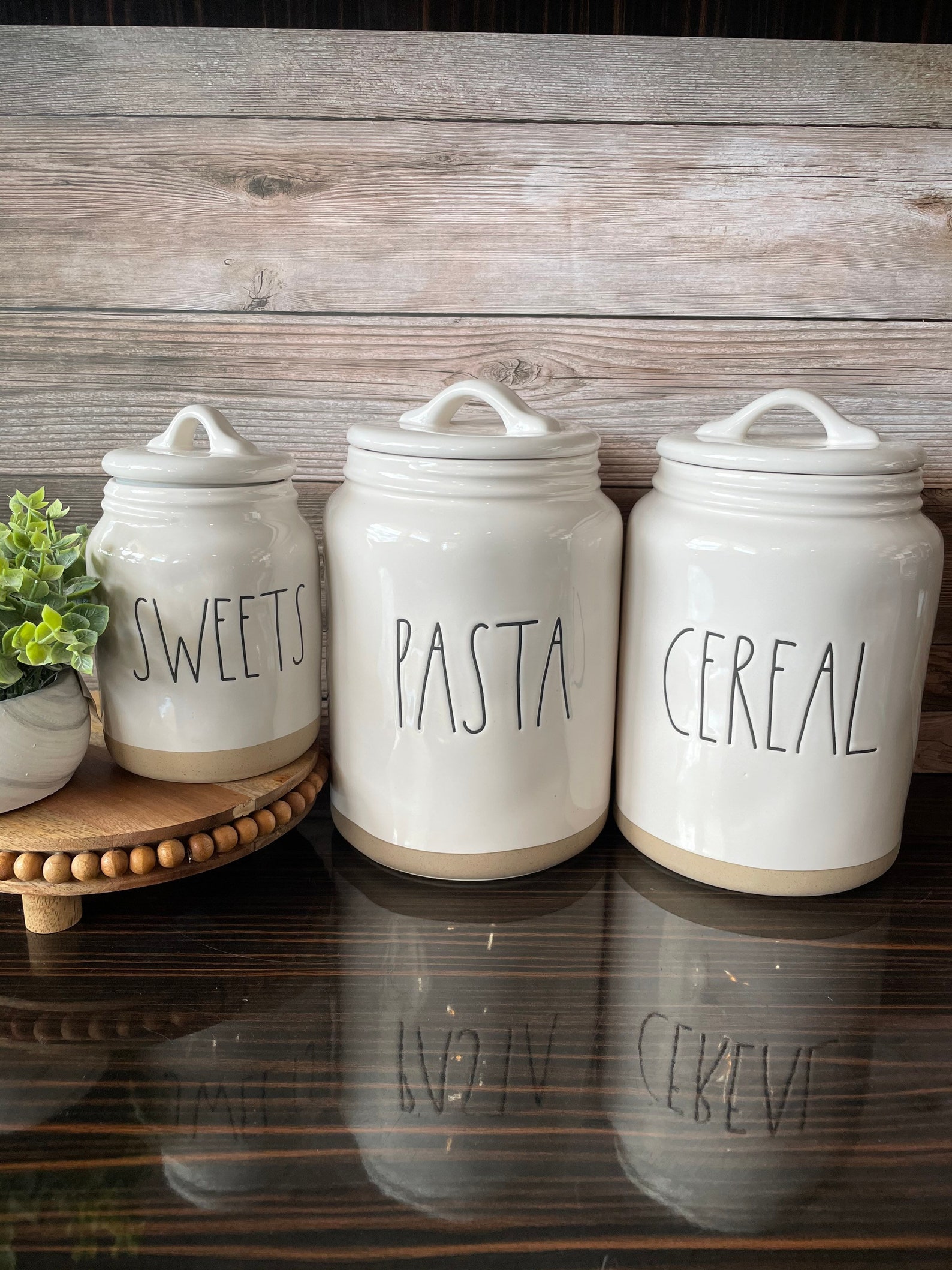 RAE DUNN Canisters Pasta / Cereal / Granola / Sweets Gift Etsy