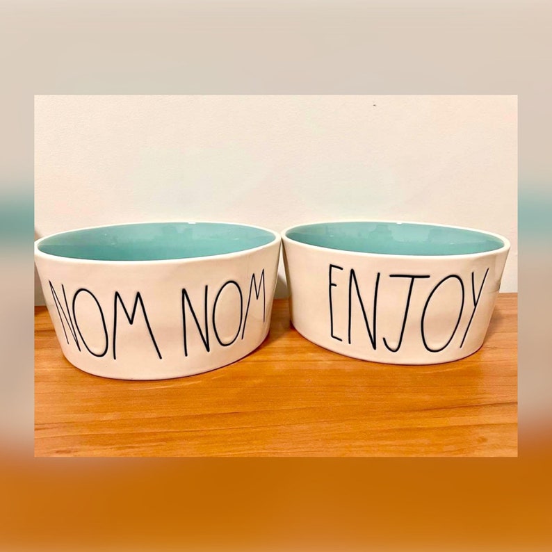 Rae Dunn Dog Bowl Extra Large Ceramic Bowl for Dogs Etsy