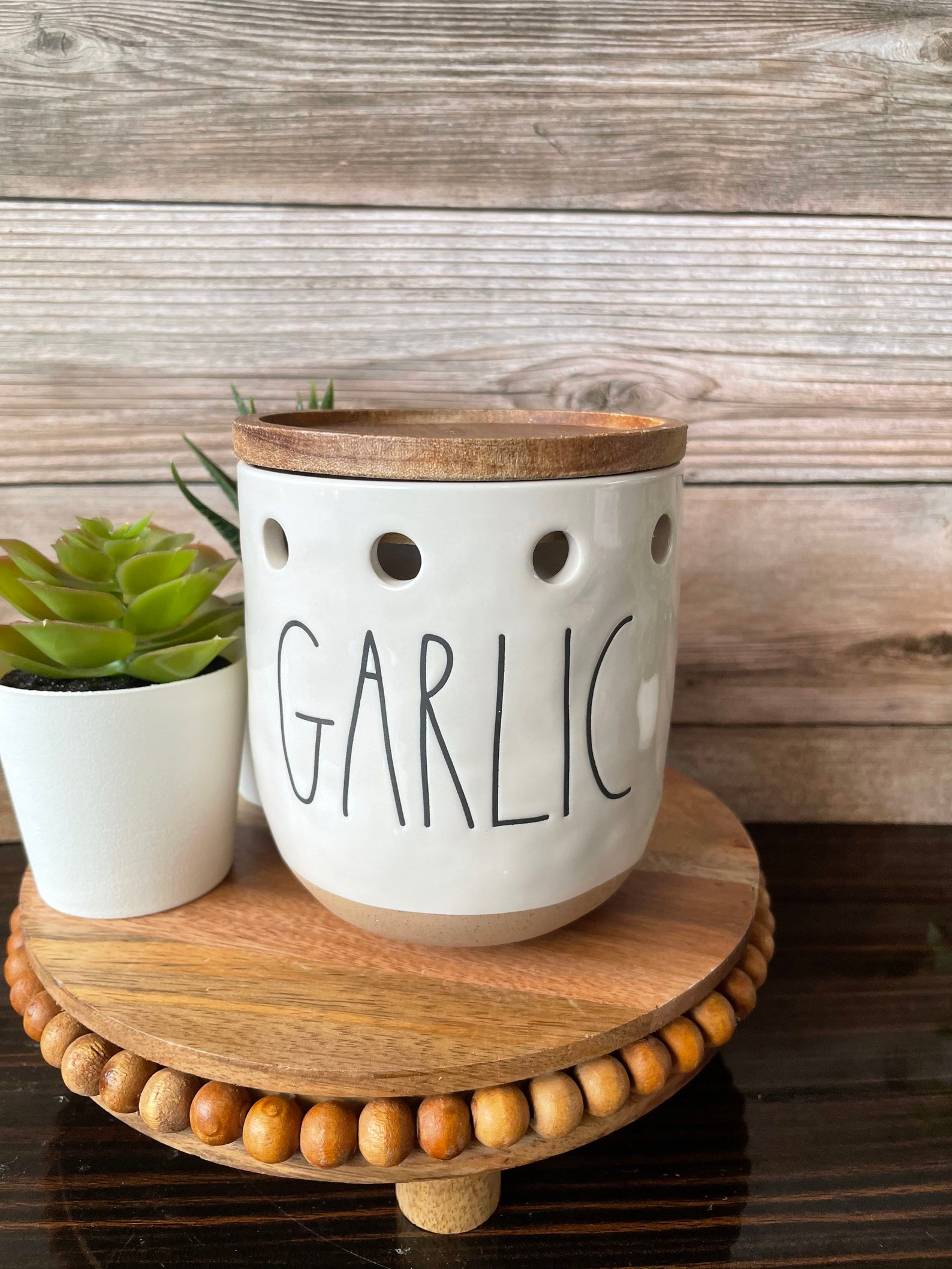 Rae Dunn garlic holder garlic canister garlic cellar Etsy