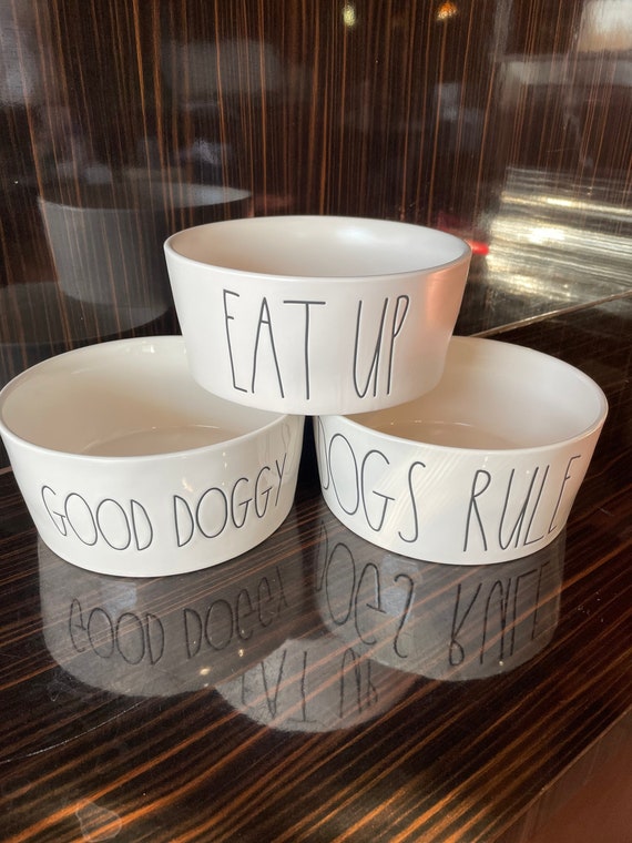 Rae Dunn dog bowl extra large ceramic bowl for dogs Etsy