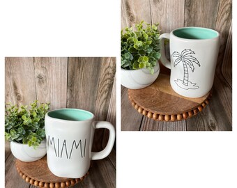 Tazas de destino farm House - Taza de ubicación - Taza de Miami - taza de doble cara - idea de regalo - regalo de cumpleaños - taza de recuerdo