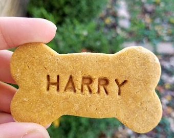 Personalized Peanut Butter Dog Treats - Grain Free - Dog Gift