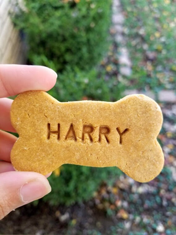 Personalized Peanut Butter Dog Treats Grain Free Dog Gift Etsy