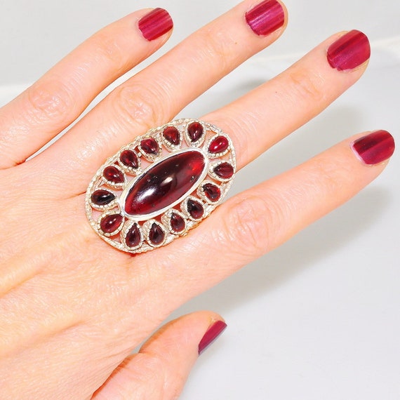 Statement Ring, Chunky Ring, Sterling Silver Ring… - image 5