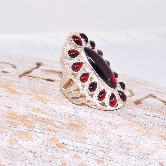 Statement Ring, Chunky Ring, Sterling Silver Ring… - image 2