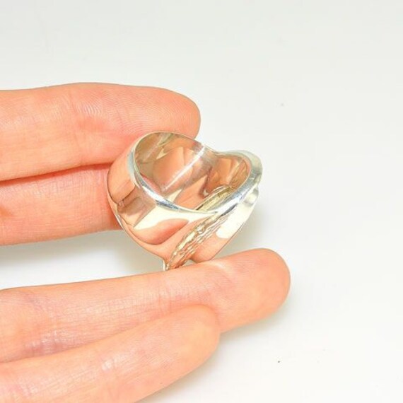 Sterling Silver Ring, Moonstone Ring, Statement R… - image 4