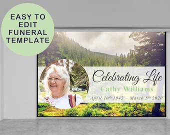 Funeral PowerPoint Slideshow Template (Digital Download)
