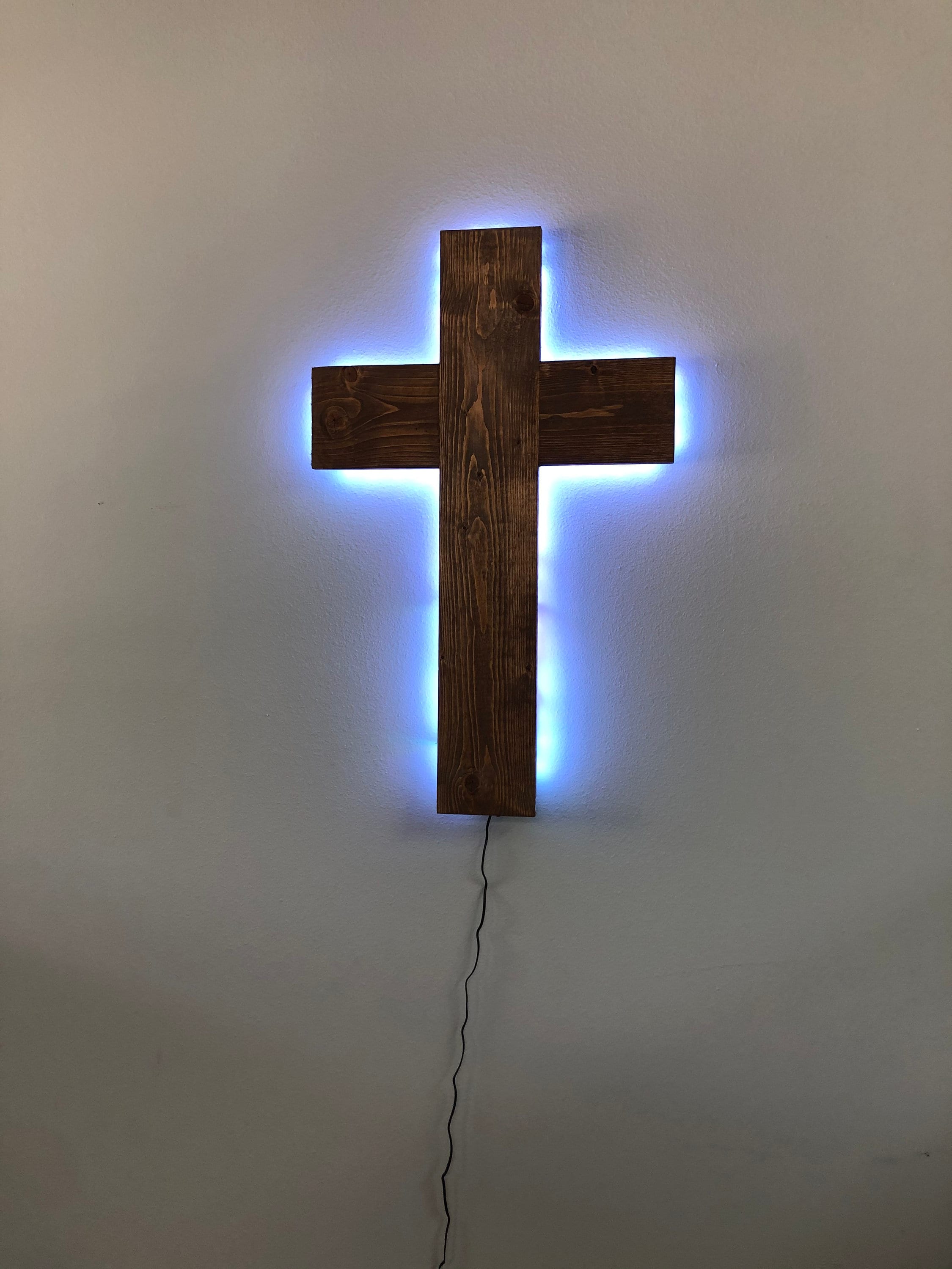 Crosses Lighted Crosses Wall mounted Crosses Christmas Etsy