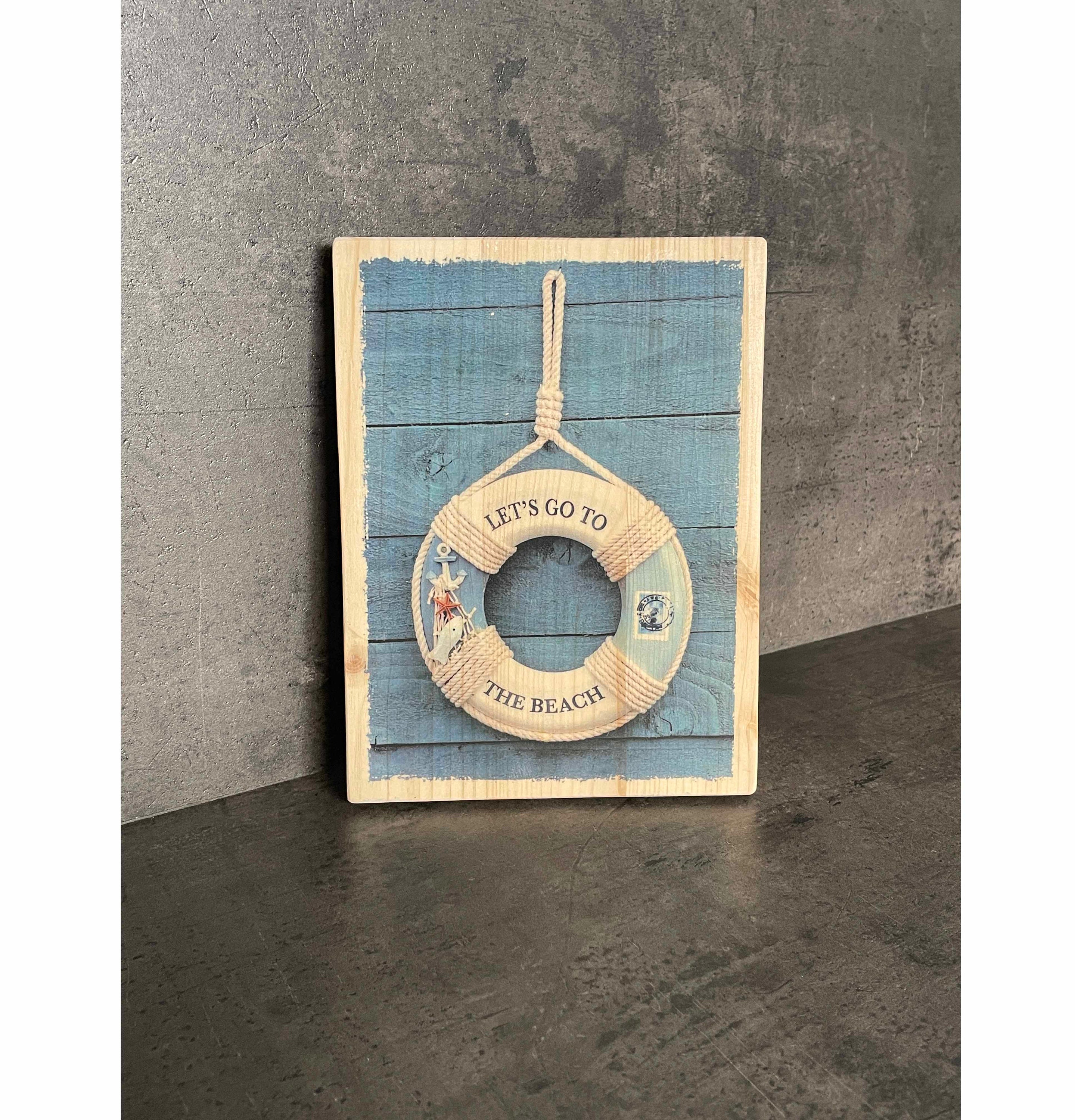 Photo sur Bois Déco - Bouée Le Port Idée Cadeau Cadeau Déco