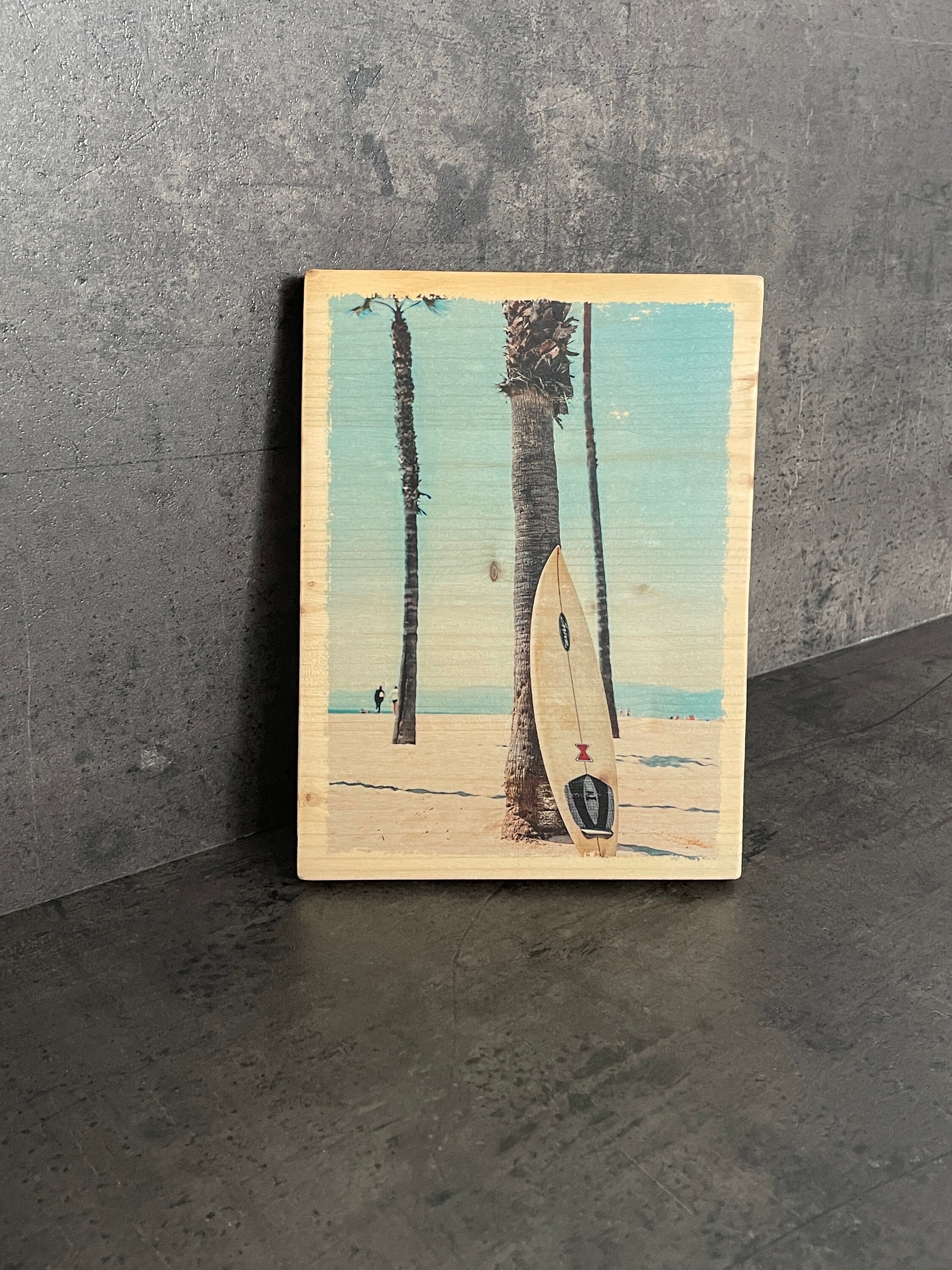 Photo sur Bois Artisanale - Planche de Surf | Petit