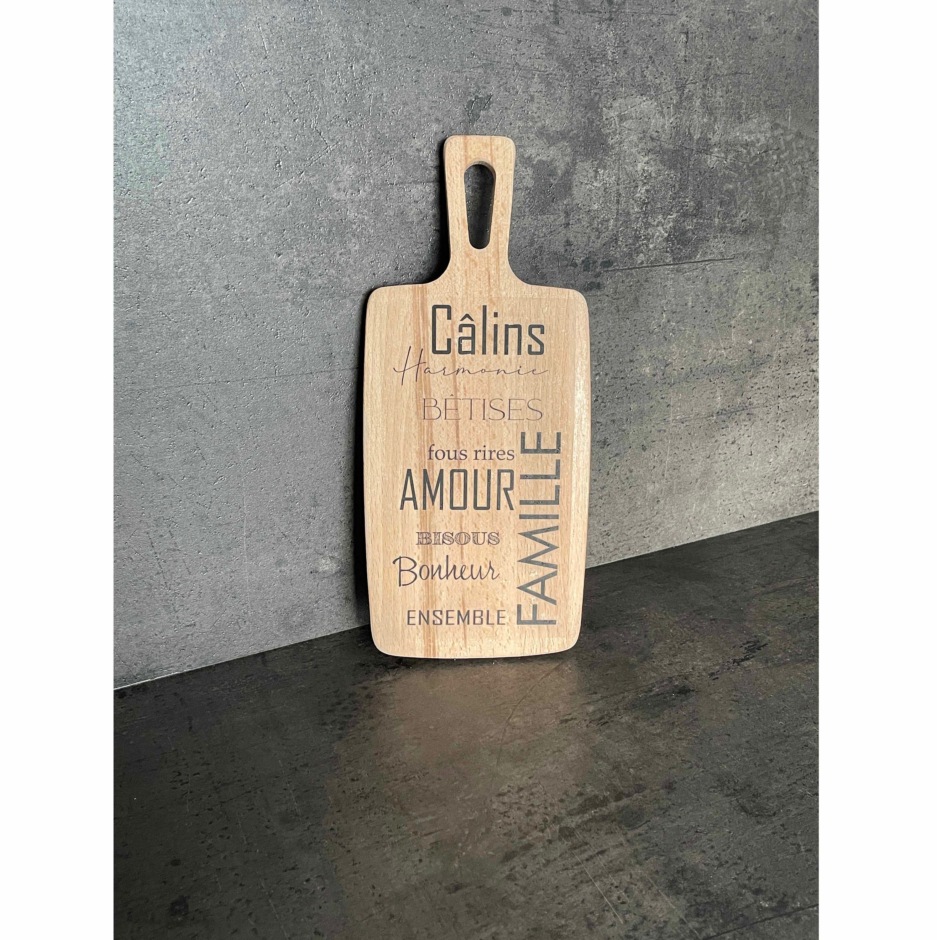 Planche à Découper avec Texte - Mots en Vrac