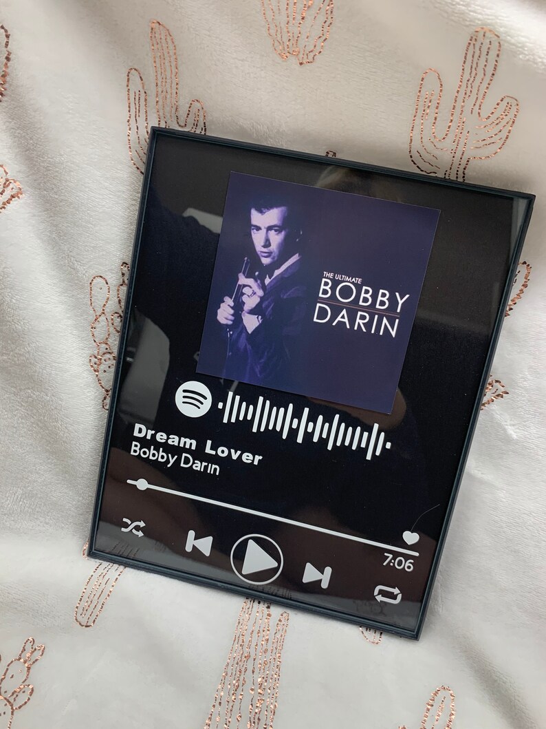 Custom Glass Song Album Spotify Song Poster Custom Music