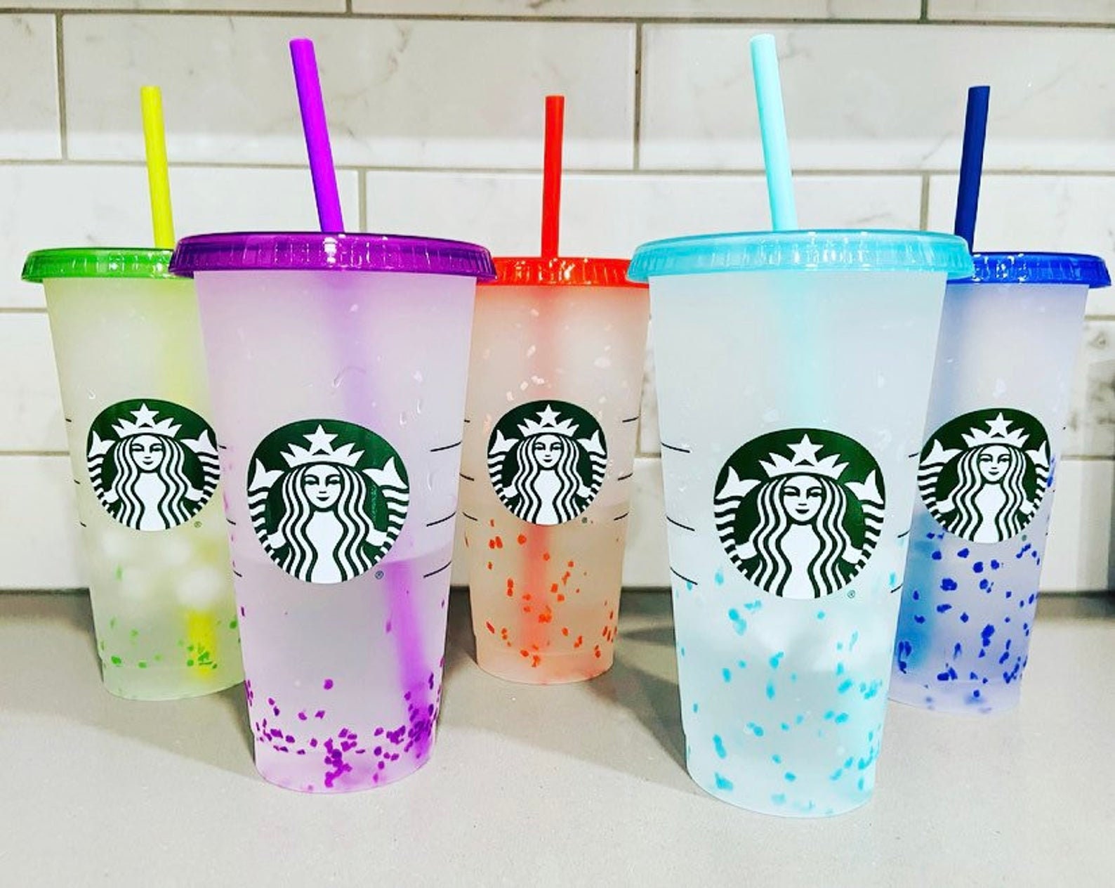 starbucks clear color changing cups