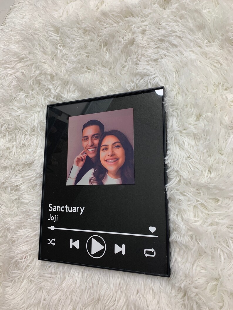 Custom Glass Song Album Spotify Song Poster Custom Music