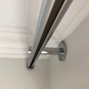 Window treatment hardware, Wall Mount Bracket for Channel Rod System 28mm