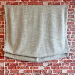 Custom Roman Shades, roman shades with chain mechanism, European Relaxed Style,  Faux Linen Roman Shade, Farmhouse shades