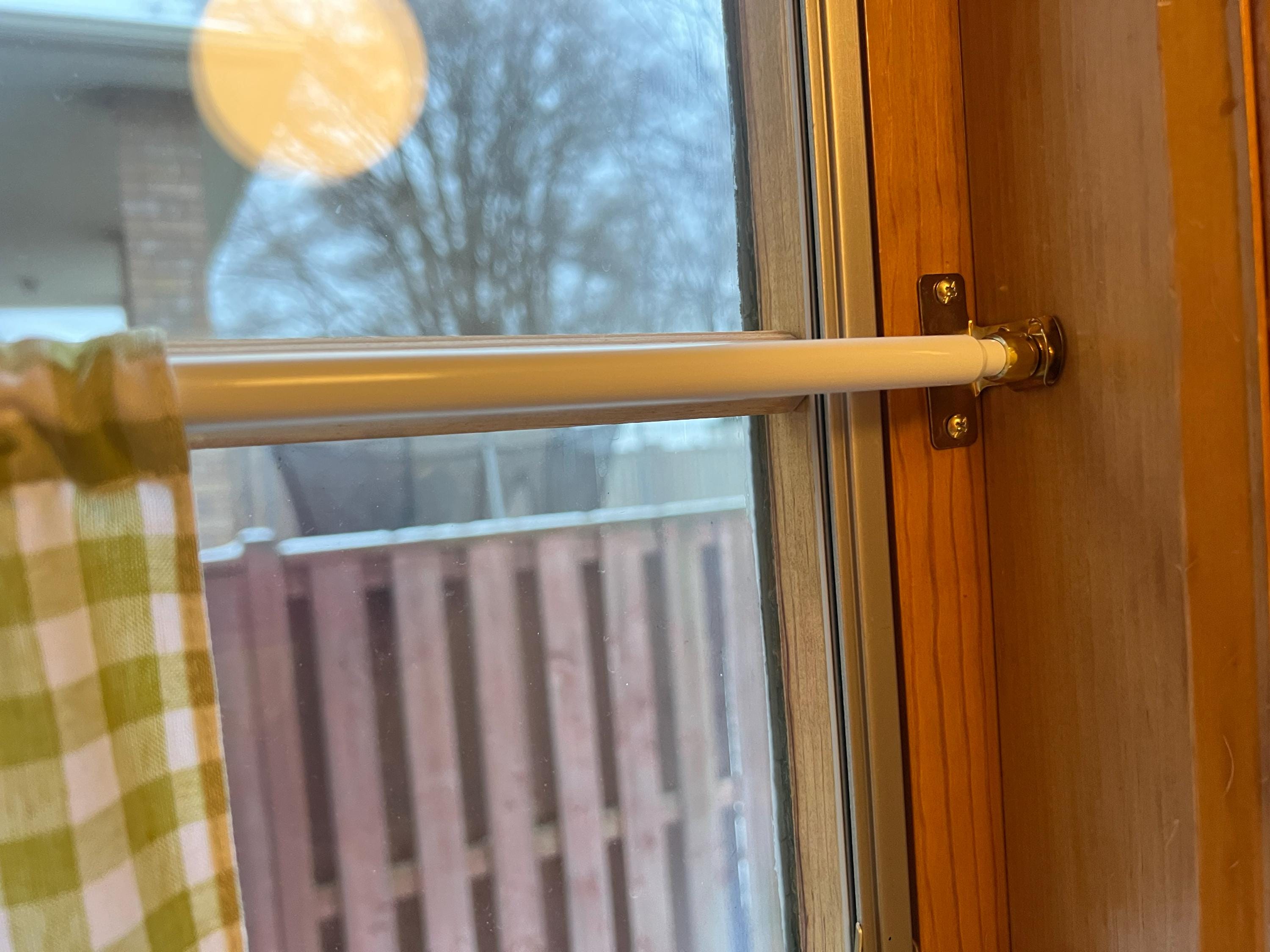 7/16” Round Café Rod for Café Curtains | Slim Sash Rod for Windows ...
